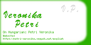 veronika petri business card